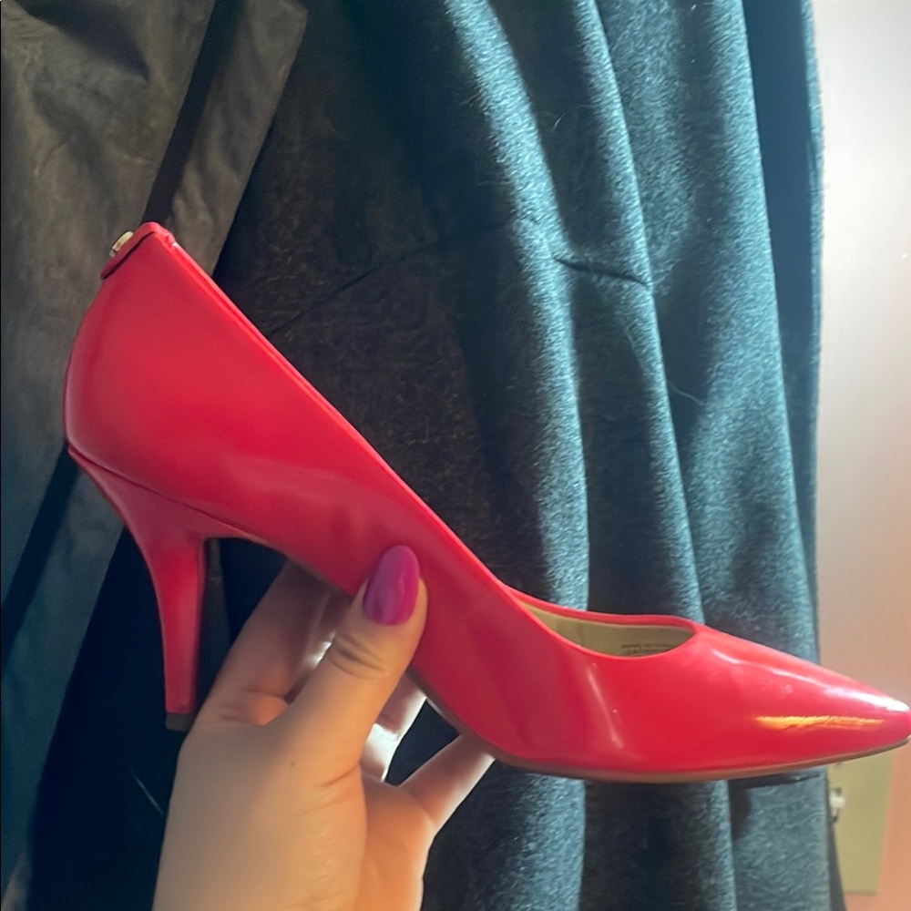 Michael Kors Red Patent Leather Heels